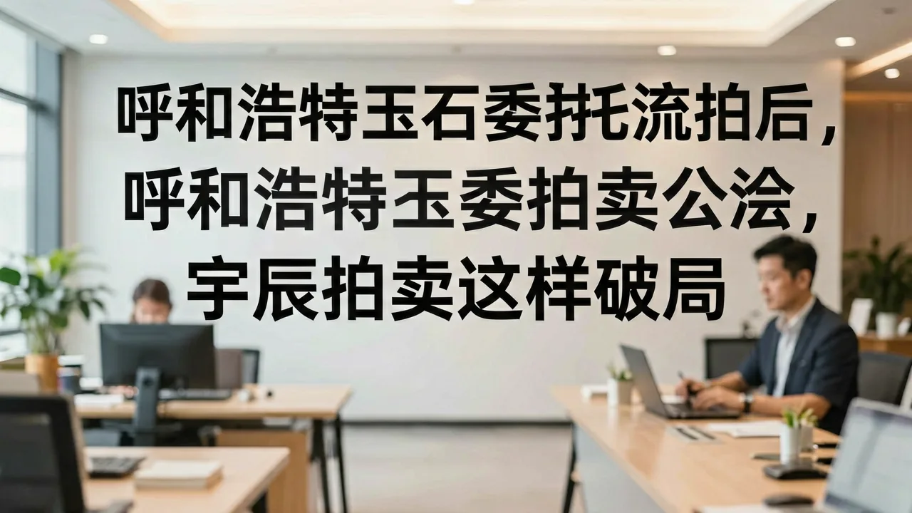 呼和浩特玉石委托流拍后,宇辰拍卖这样破局